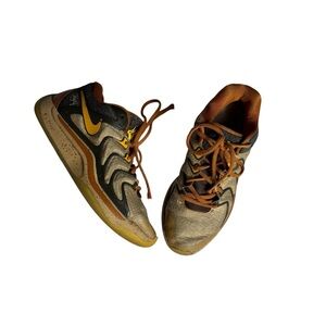 Bink! X Nike KD 17 tan/ yellow sneakers HJ4464-200 size 6/ EU 38.5